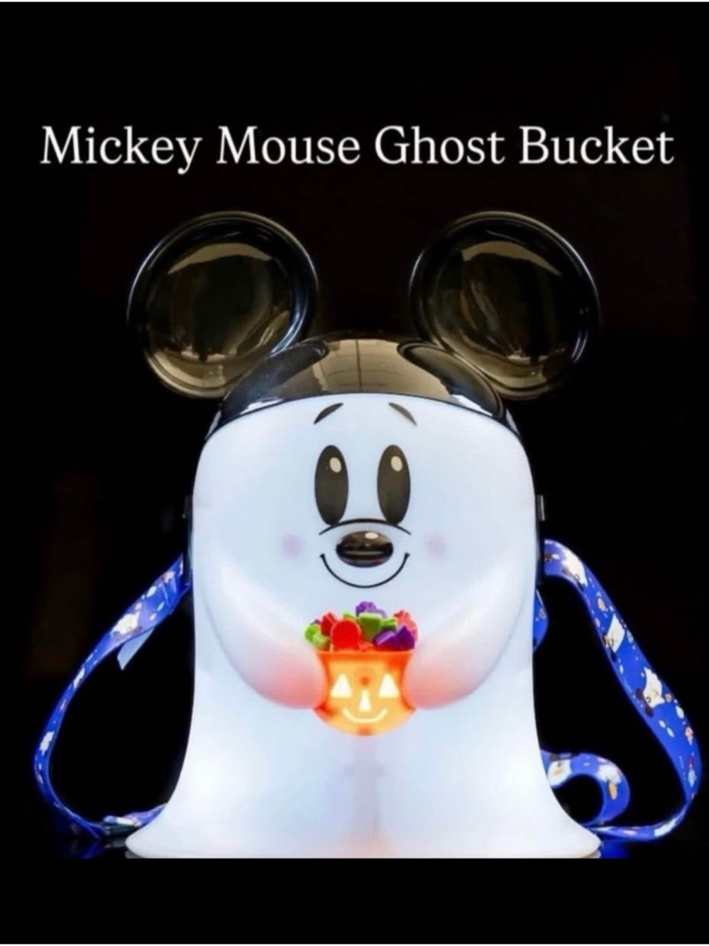 Mickey Mouse Ghost popcorn Bucket - White Halloween